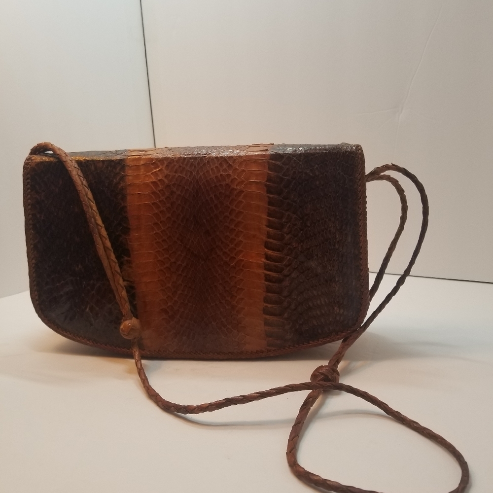 Python Skin Purse - Vintage Handcrafted Authentic - image 2
